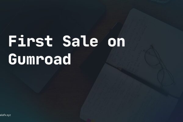 First Sale on Gumroad: